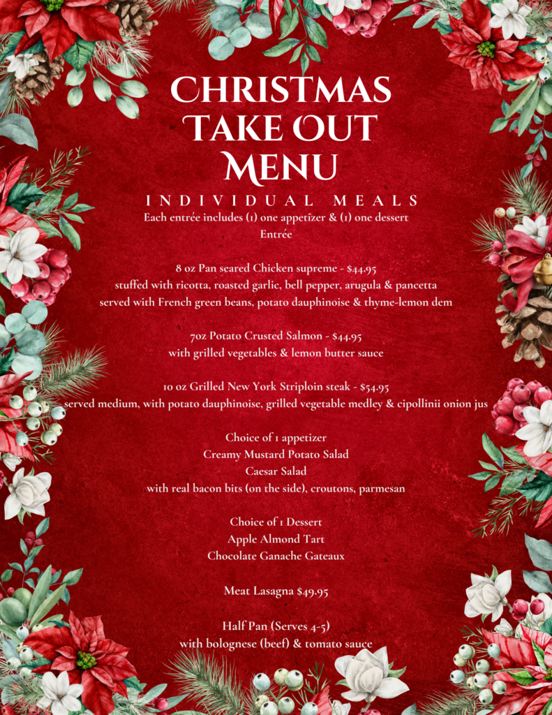Christmas Takeout 2023 Dynamic Hospitality