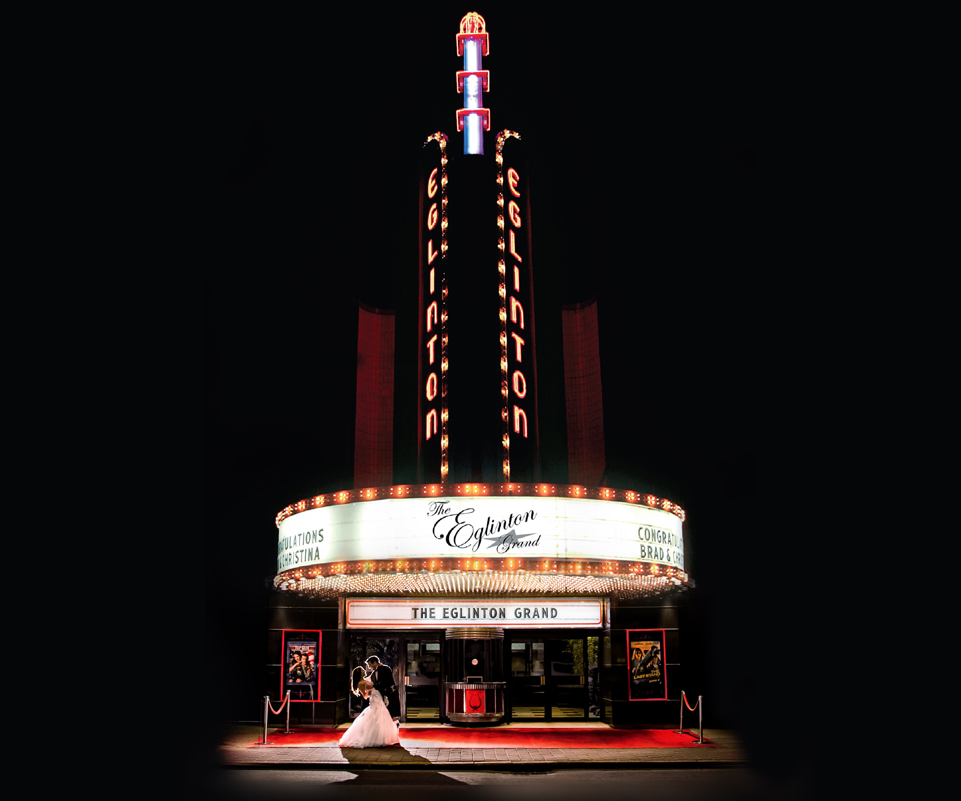 Photo of the Eglinton Grand and marquee.