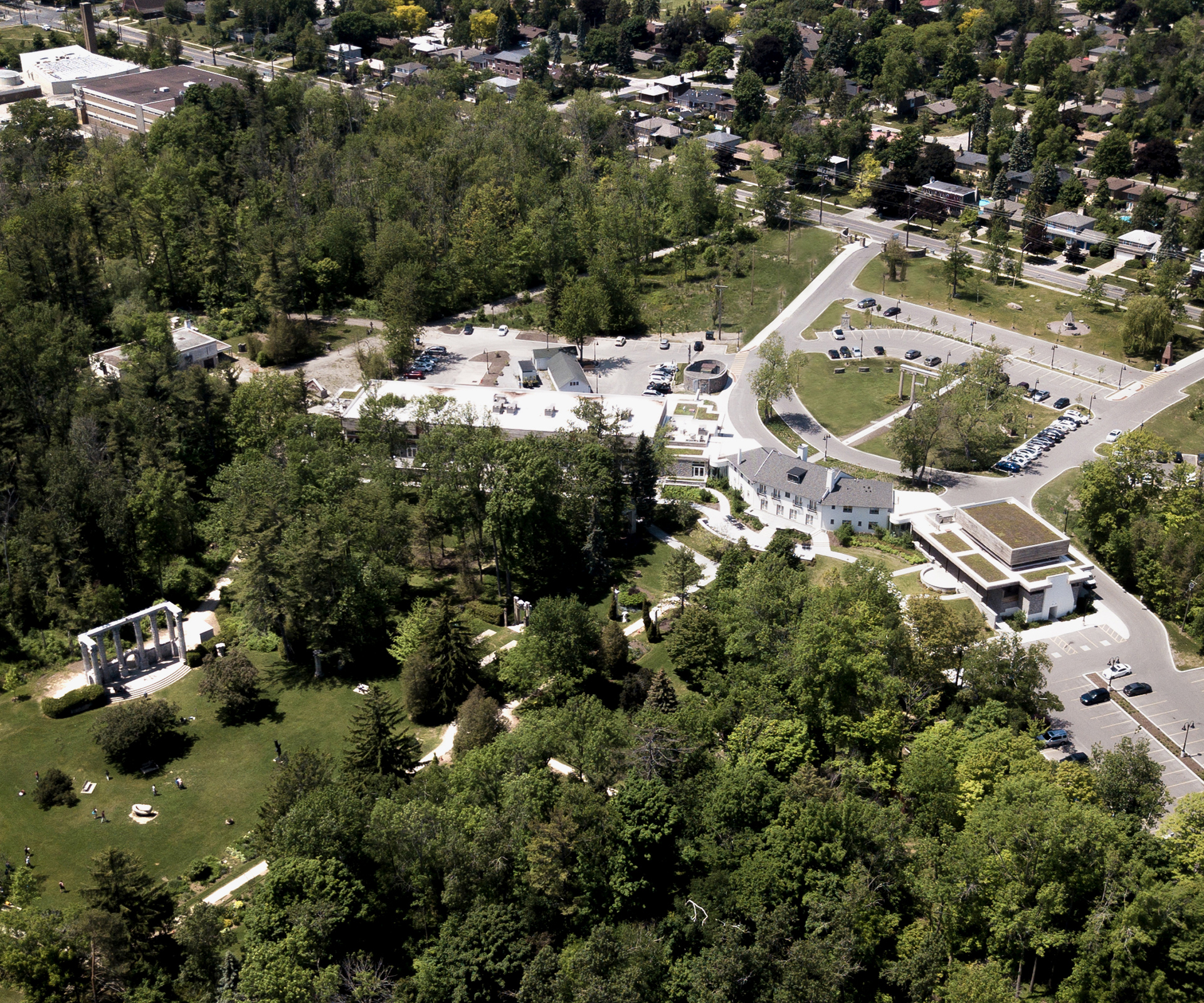 Aerial photo of the Guild Inn Estate.